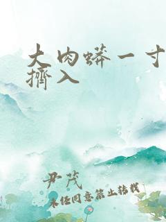 大肉蟒一寸一寸挤入