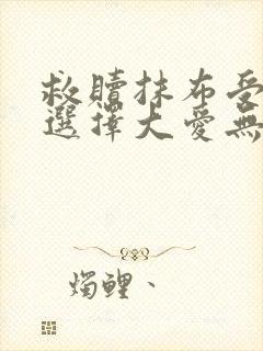 救赎抹布受的我选择大爱无疆