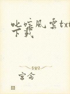 叱咤风云txt下载