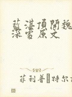 蓝湛顶开魏婴的深处原文