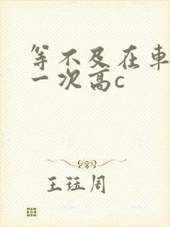 等不及在车里做一次高c