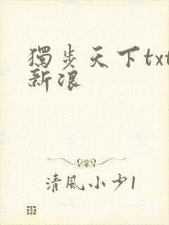 独步天下txt新浪