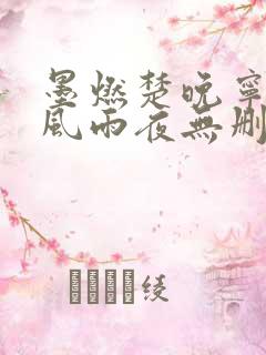 墨燃楚晚宁痴缠风雨夜无删减