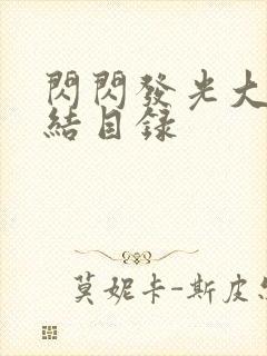 闪闪发光大团圆结目录