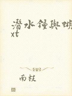 潜水钟与蝴蝶txt