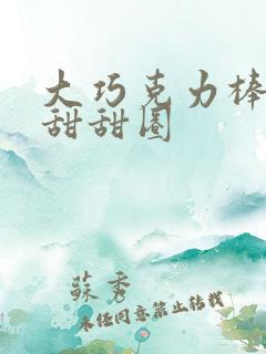 大巧克力棒c小甜甜圈