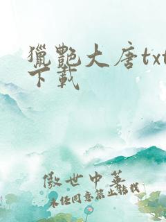 猎艳大唐txt下载