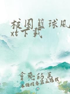 校园篮球风云txt下载