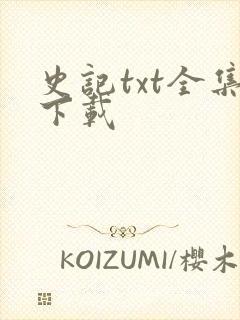 史记txt全集下载