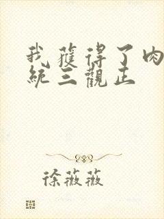 我获得了肉禽系统三观正