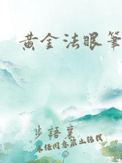 黄金法眼笔趣阁