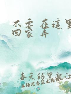 不要 在这里 回家 弄