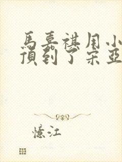 马嘉祺用小小马顶到了宋亚轩