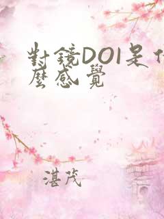 对镜DOI是什么感觉