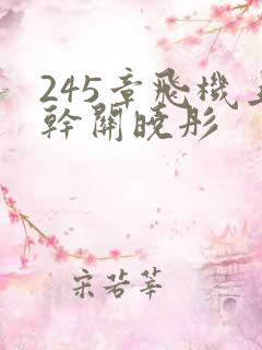 245章飞机上干关晓彤