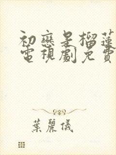 初恋是榴莲先生电视剧免费观看