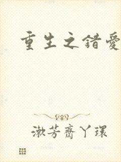 重生之错爱