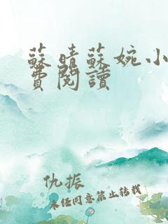 苏晴苏婉小说免费阅读