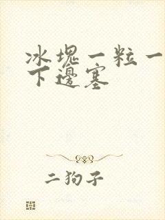 冰块一粒一粒往下边塞