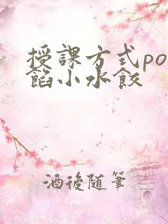 授课方式po肉馅小水饺
