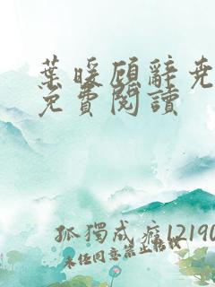 叶暖顾辞尧小说免费阅读