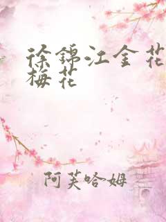 徐锦江金花瓶楷梅花