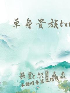 单身贵族txt