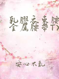 乳胶衣束腰勒紧金属腰带TXT