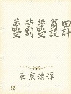 梦莹带翁回乡别墅别墅设计