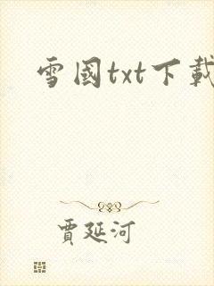 雪国txt下载