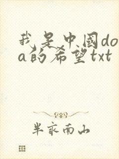 我是中国dota的希望txt