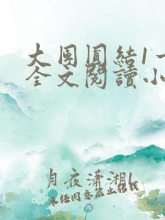 大团圆结1一6全文阅读小说