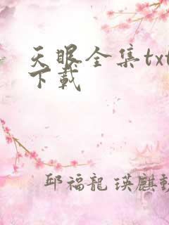 天眼全集txt下载