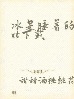 冰是睡着的水txt下载