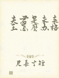 夫君是未来大魔王怎么办格格党