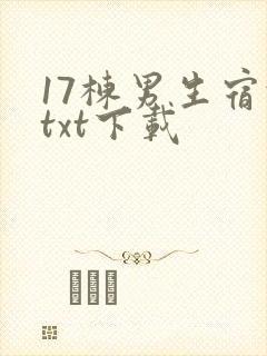 17栋男生宿舍txt下载