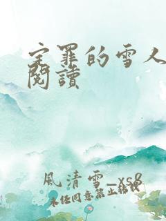 定罪的雪人免费阅读