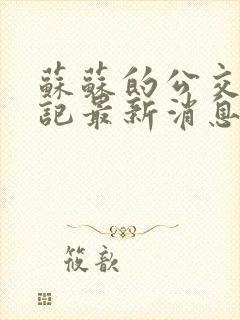 苏苏的公交车日记最新消息