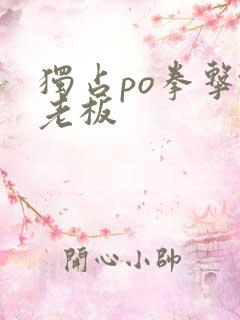 独占po拳击馆老板