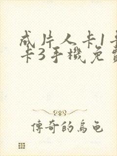 成片人卡1卡2卡3手机免费看