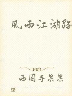 风雨江湖路