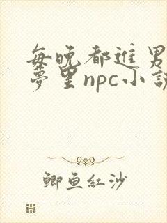 每晚都进男神的梦里npc小说