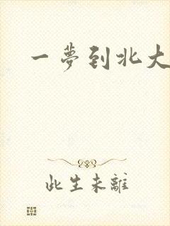 一梦到北大