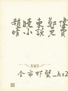 赵晓东郑伟吴雪晴小说免费阅读