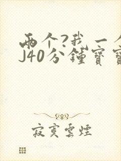 两个?我一个BJ40分钟宝宝