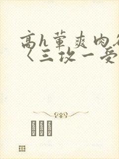 高h荤爽肉欲文〈三攻一受