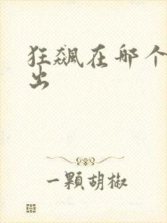 狂飙在哪个台播出