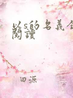 以s的名义全文阅读