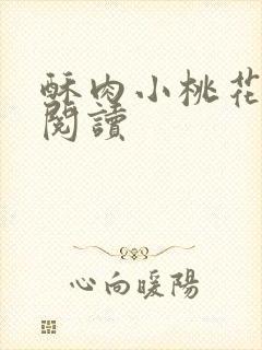 酥肉小桃花全文阅读