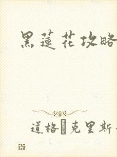 黑莲花攻略手册